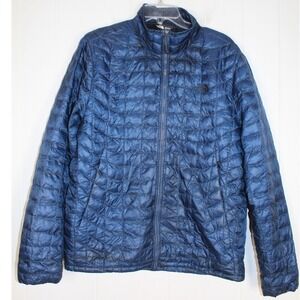 The North Face Men's Thermoball Navy Puffer Full Zip Jacket Size Large